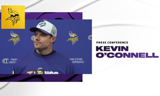 Kevin O'Connell on Impact of Josh Oliver's Absence & Final Thoughts on Vikings Matchup With Bears