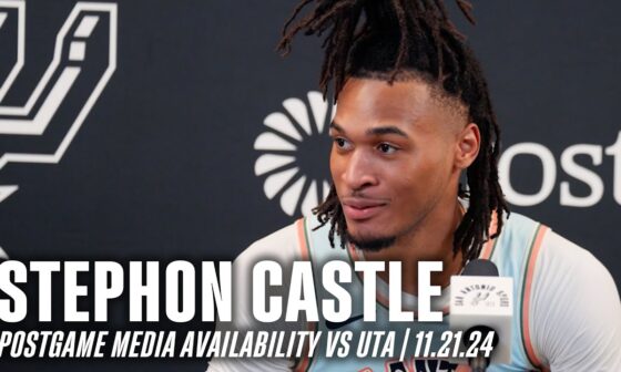 Stephon Castle's Postgame vs Utah Jazz | 11.21.2024