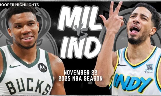 Milwaukee Bucks vs Indiana Pacers Full Game Highlights | Nov 22 | 2025 NBA Season