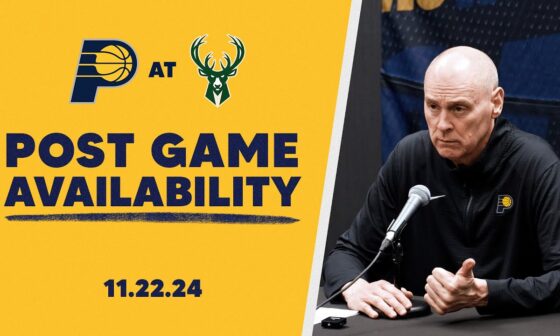 Indiana Pacers Postgame Media Availability at Milwaukee Bucks | November 22, 2024