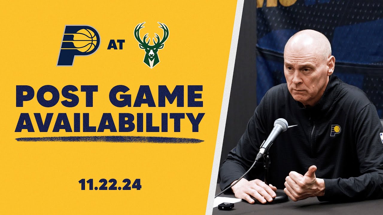 Indiana Pacers Postgame Media Availability at Milwaukee Bucks | November 22, 2024