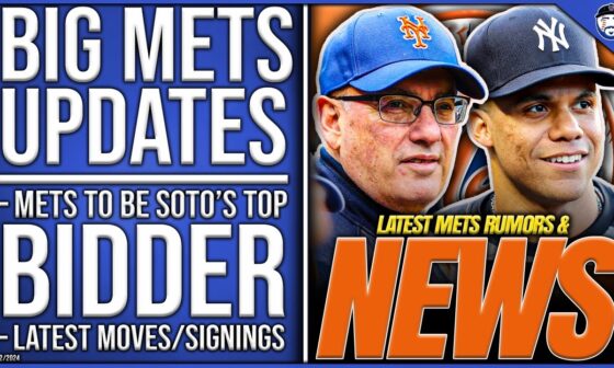 BIG Mets Updates: Mets To Be TOP Bidder For Juan Soto, Latest Signings/Moves (New York Mets News)