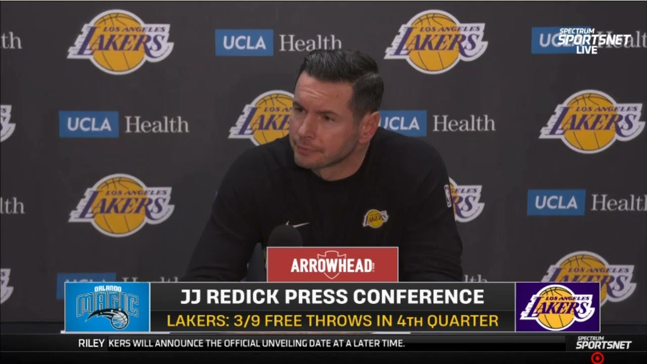 PostGame Interview| JJ Redick on how he deals after Los Angeles Lakers loss to Orlando Magic 119-118