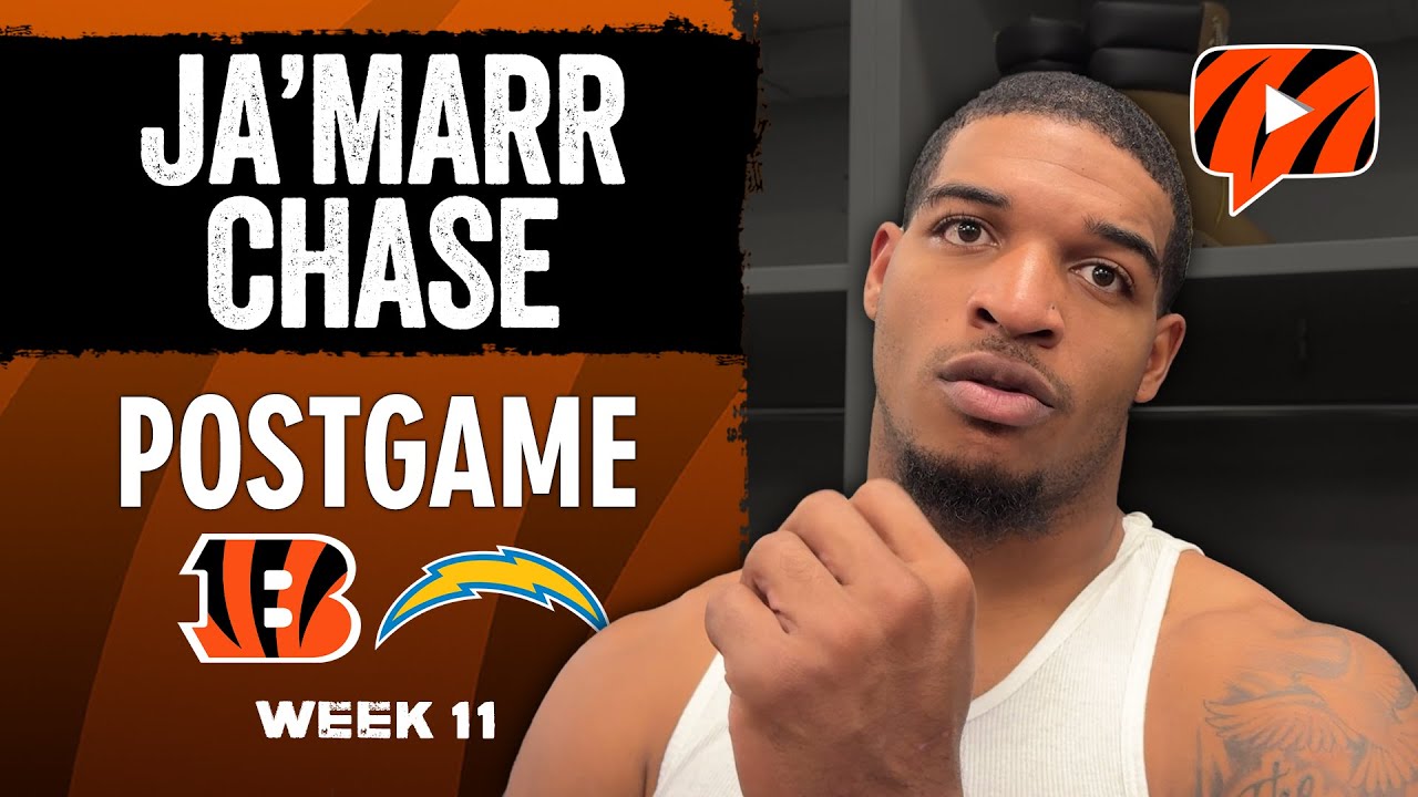 Ja'Marr Chase Reacts to Bengals Week 11 LOSS to Chargers