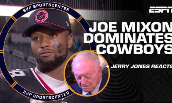 Joe Mixon & Jerry Jones react to Texans DOMINATING the Cowboys on MNF 🤠 | SC with SVP