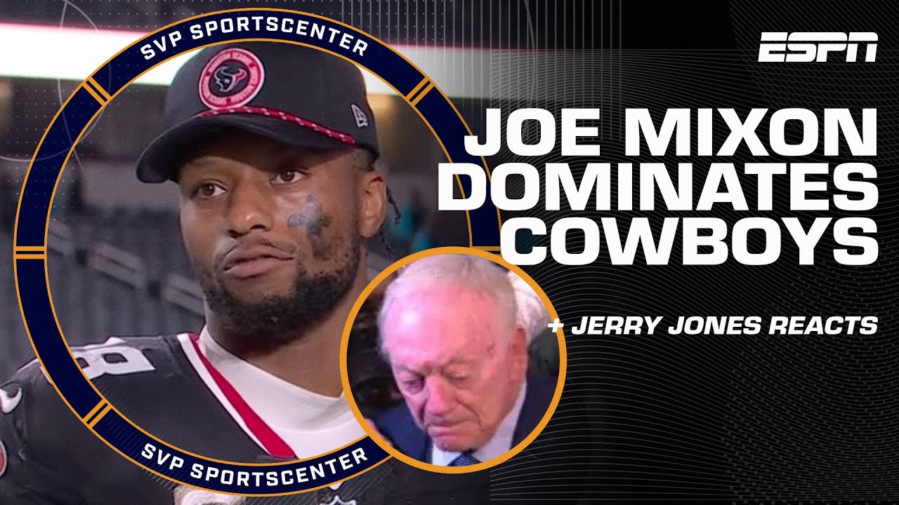 Joe Mixon & Jerry Jones react to Texans DOMINATING the Cowboys on MNF 🤠 | SC with SVP