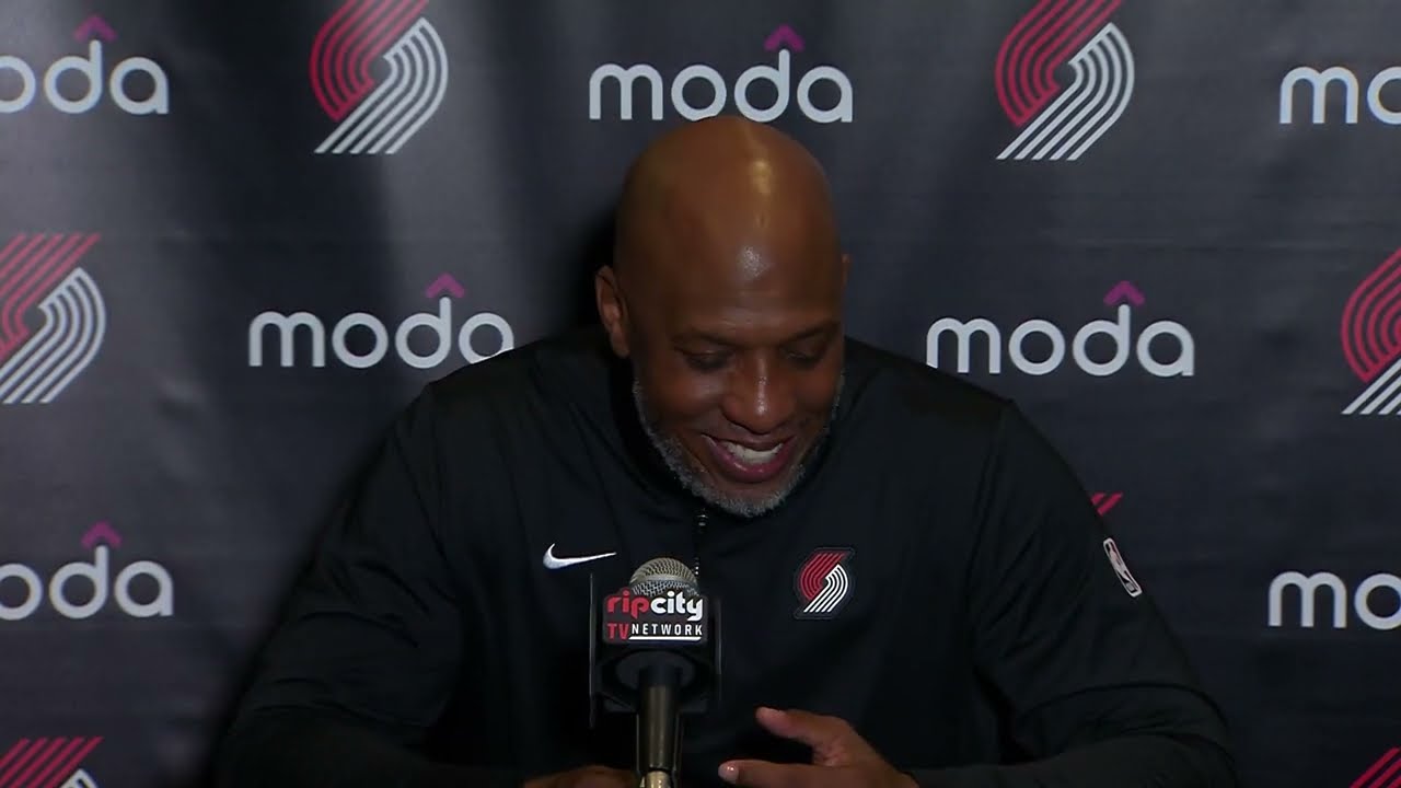 Chauncey Billups Postgame Interview | Portland Trail Blazers 104, Houston Rockets 98