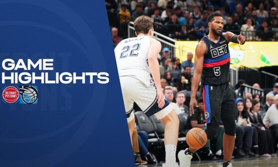 Full Game Highlights l Detroit Pistons vs Orlando Magic