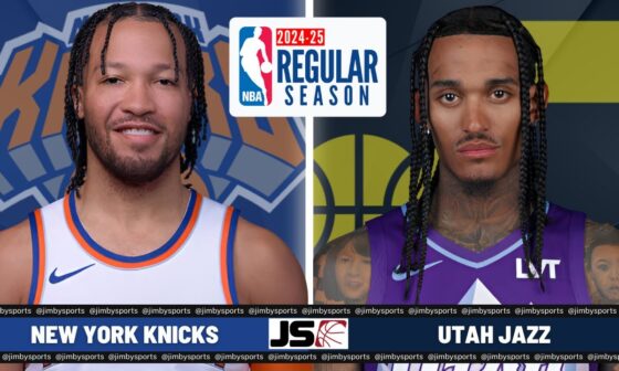 New York Knicks Vs Utah Jazz | NBA Live Play-By-Play Scoreboard 2024