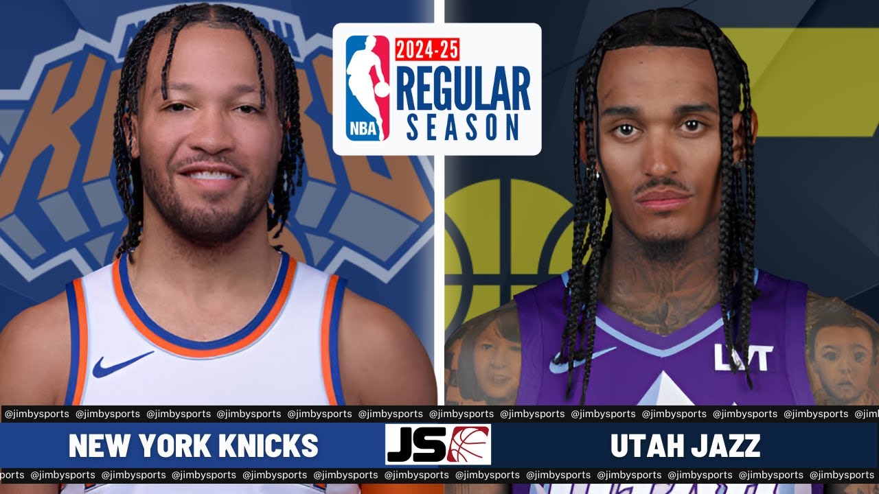 New York Knicks Vs Utah Jazz | NBA Live Play-By-Play Scoreboard 2024