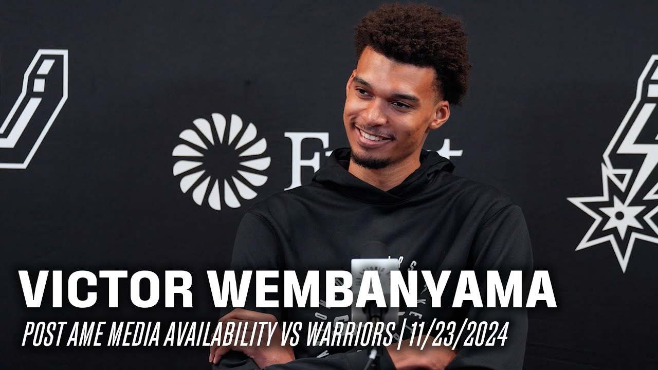 Victor Wembanyama's Postgame vs Golden State Warriors | 11.23.2024