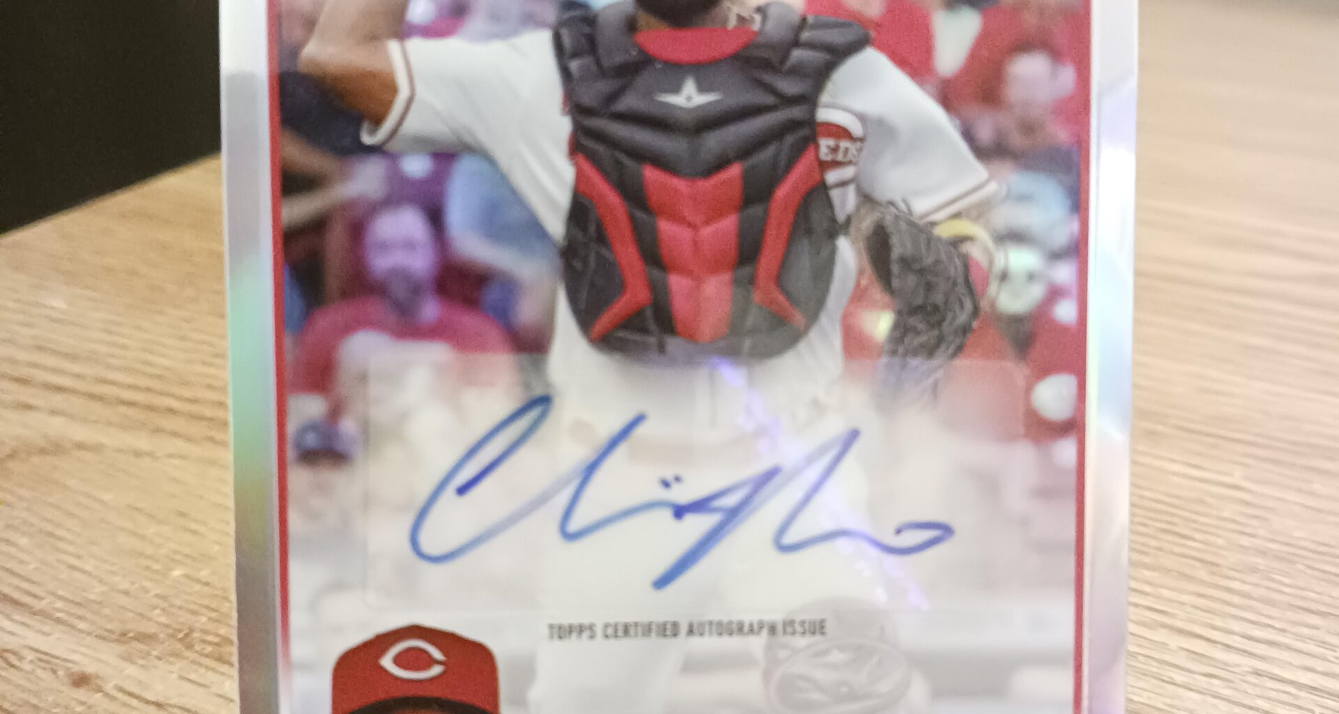 Posting a Reds autographed card every day until we win the World Series. Day 529: Chuckie Robinson