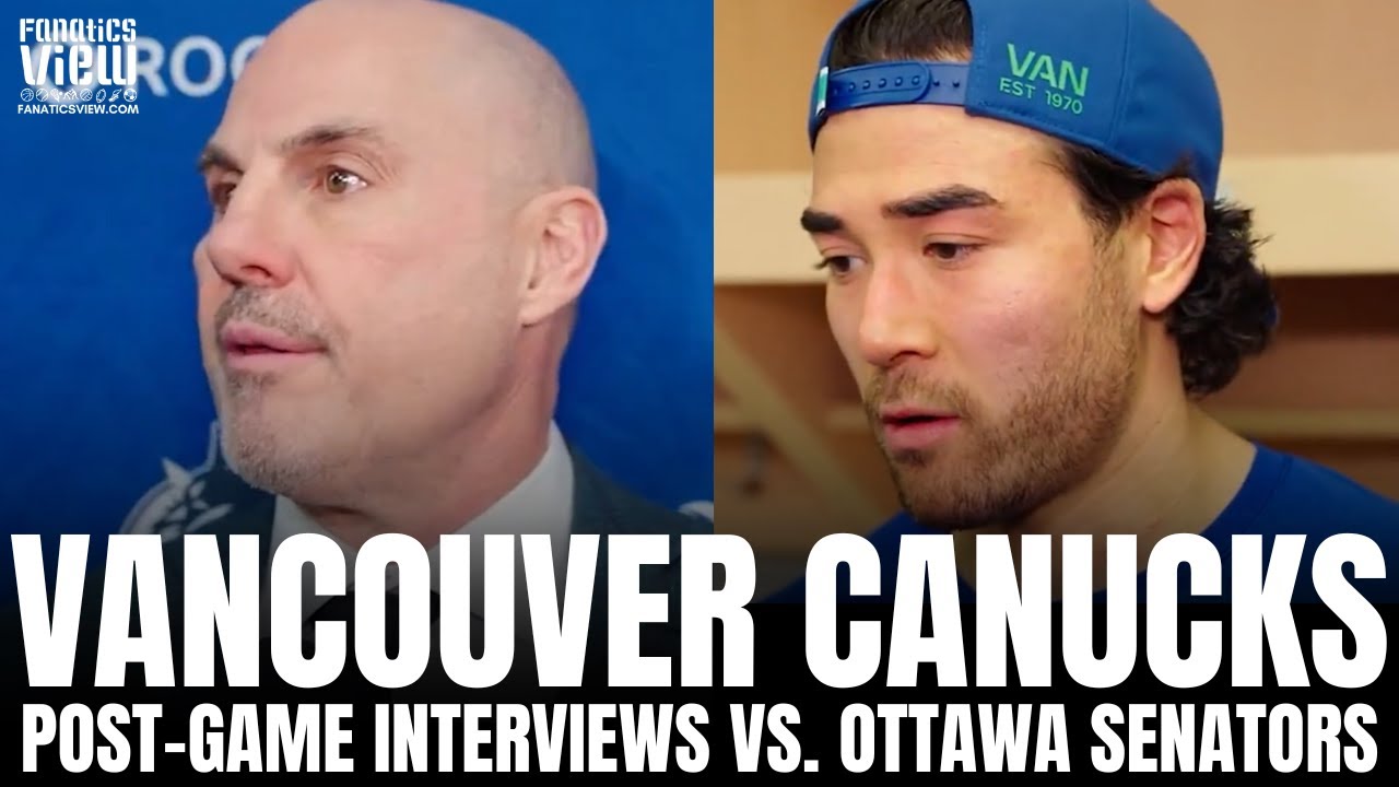 Rick Tocchet & Kiefer Sherwood React to Quinn Hughes Hit on Josh Norris, Canucks Win vs. Ottawa