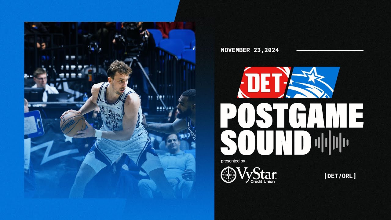 POSTGAME SOUND: PISTONS VS. MAGIC | COACH MOSE, JONATHAN ISAAC, ANTHONY BLACK & FRANZ WAGNER