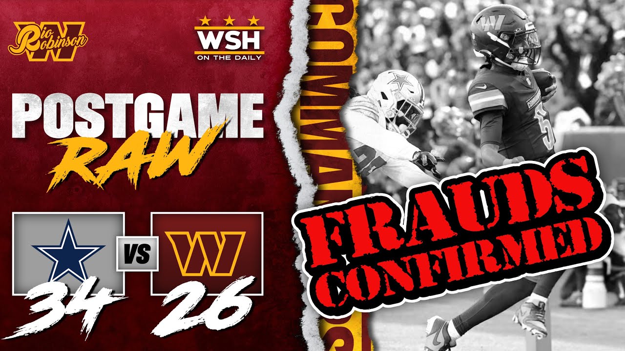 😭RANT: Washington Commanders LOSE at HOME to the 3-7 Dallas Cowboys ! WE ARE FRAUDS