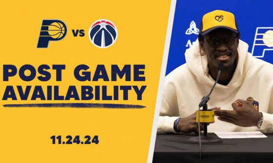 Indiana Pacers Postgame Media Availability vs. Washington Wizards | November 24, 2024