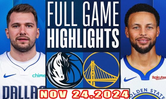 Dallas Mavericks Vs Golden State Warriors FULL GAME Highlights Nov 24,2024 NBA Season 2024-25