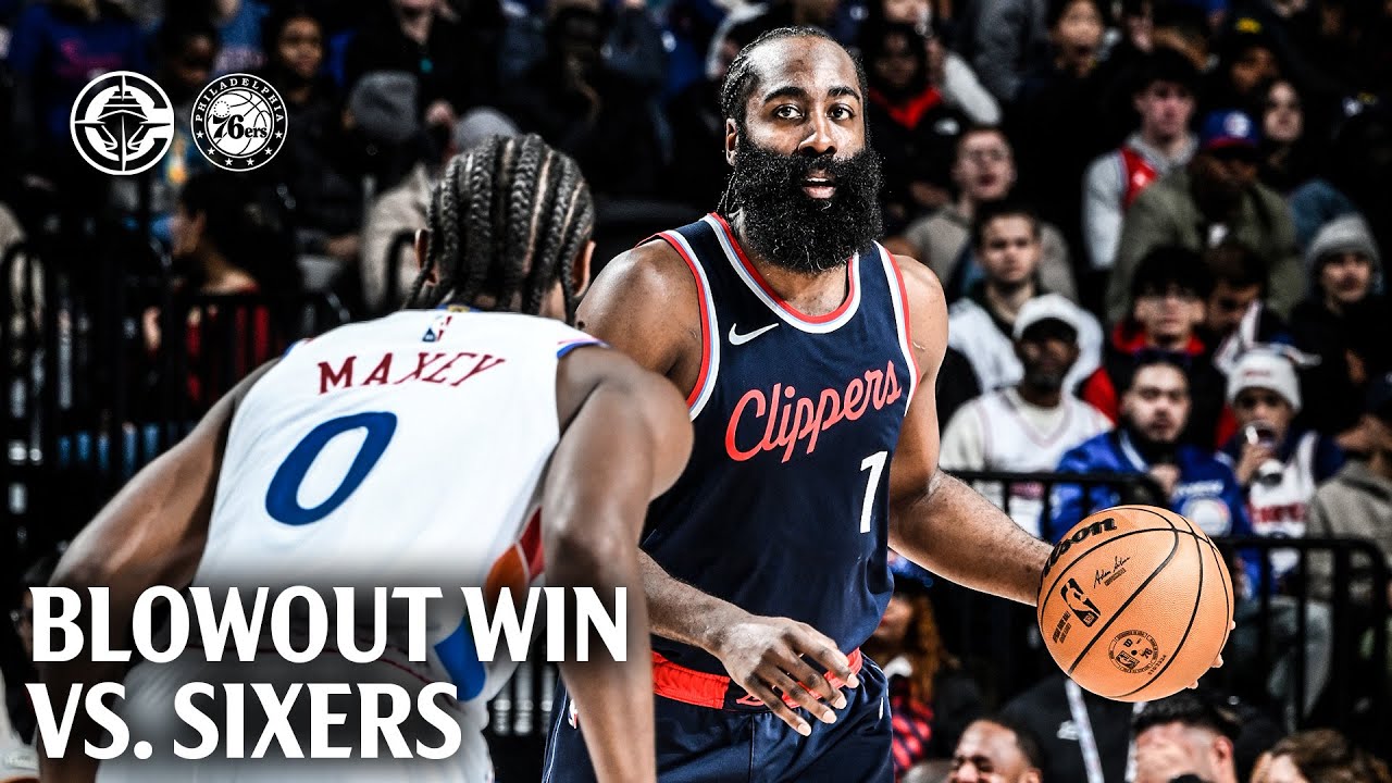 Clippers 31 Assists Lead to Blowout vs. 76ers Highlights | LA Clippers