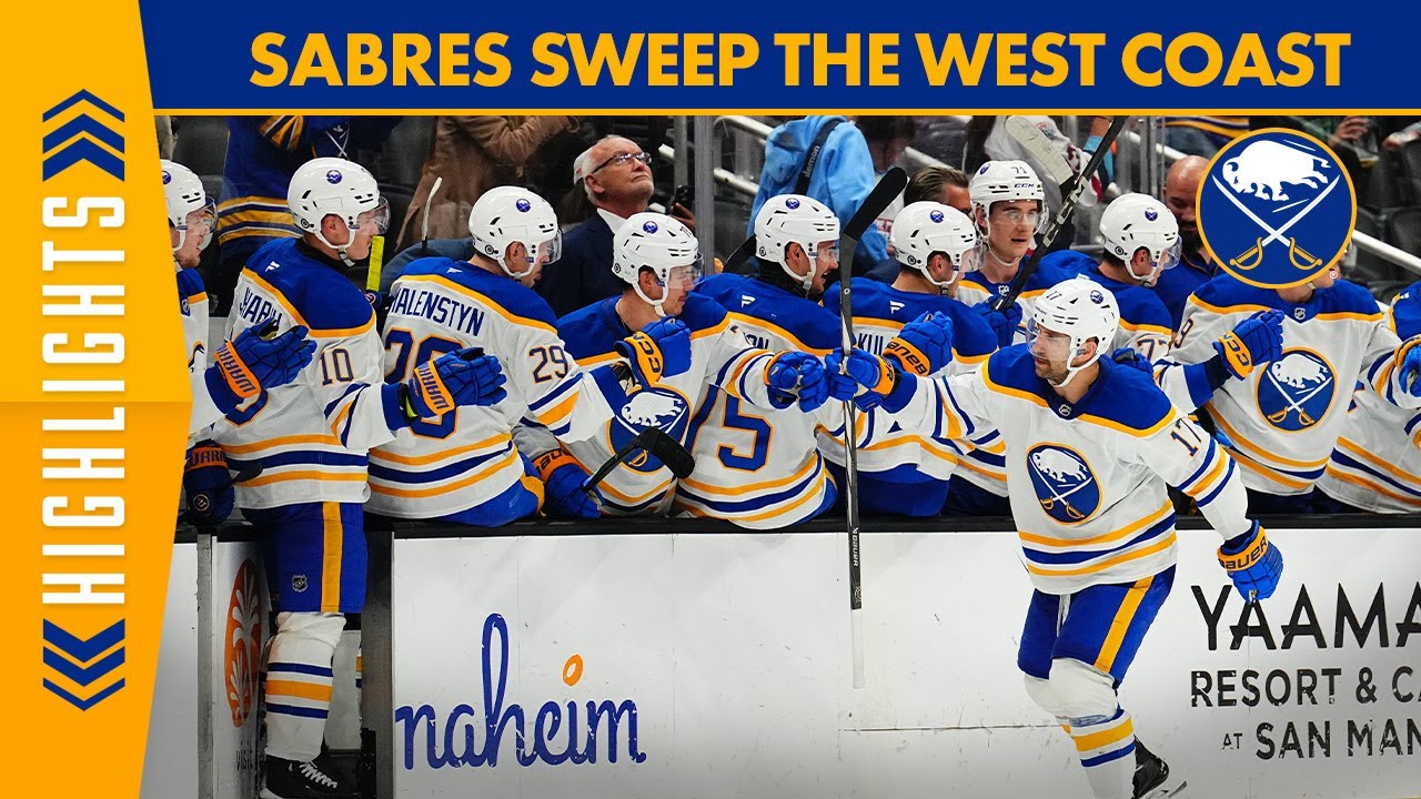 SABRES SWEEP THE WEST! | Highlights From Buffalo’s 3-0 Trip To California