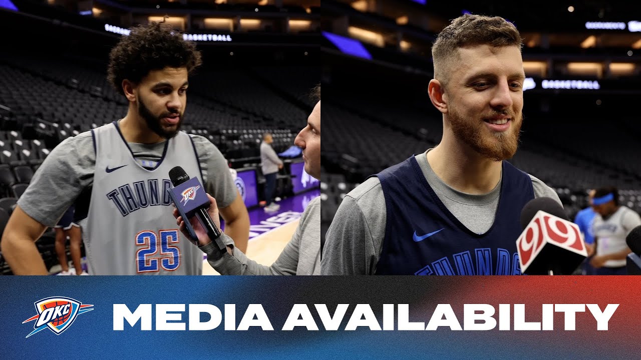 One on One + Media Availability Ajay Mitchell & Isaiah Hartenstein | November 25, 2024 | OKC Thunder