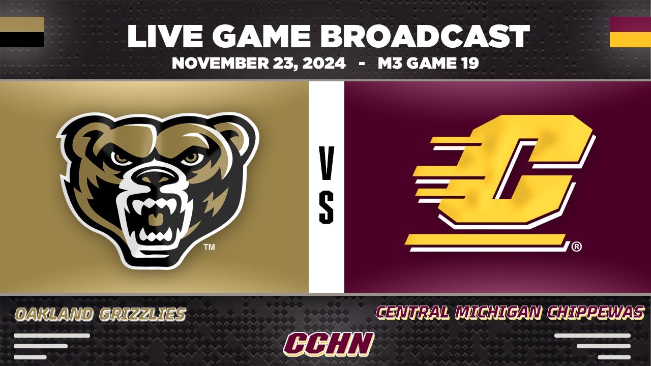 11/23/24: Oakland Golden Grizzlies at M3 Central Michigan Chippewas