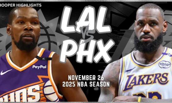 Los Angeles Lakers vs Phoenix Suns Full Game Highlights | Nov 26 | 2025 NBA Season