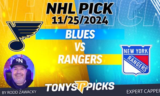 St Louis Blues vs New York Rangers 11/25/24 NHL Spread Prediction