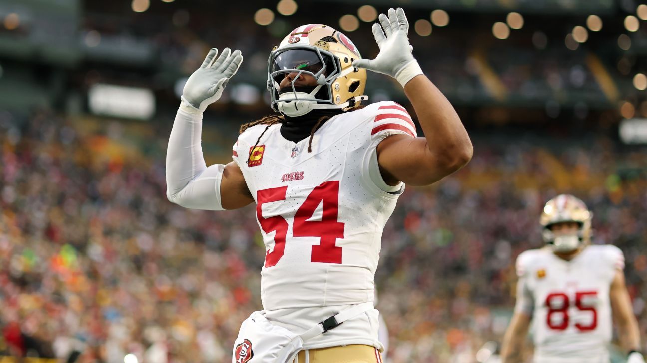 49ers' Fred Warner says he's playing with fractured bone in ankle