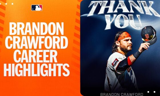 Brandon Crawford career highlights (4x Gold Glove winner, 2x World Series champion)