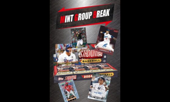 「2024 TOPPS STADIUM CLUB HOBBY 」ハーフケース 【ランダムチーム式】2024年11月28日（木）