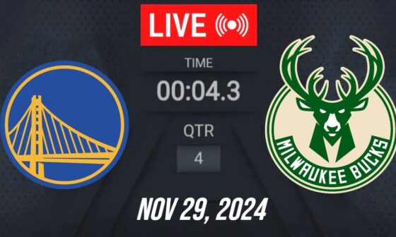 NBA LIVE! Milwaukee Bucks vs Golden State Warriors | November 29, 2024 | Warriors vs Bucks 2K25