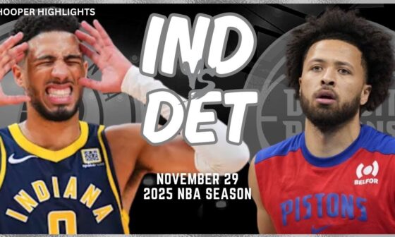 Detroit Pistons vs Indiana Pacers Full Game Highlights | Nov 29 | 2025 NBA Season