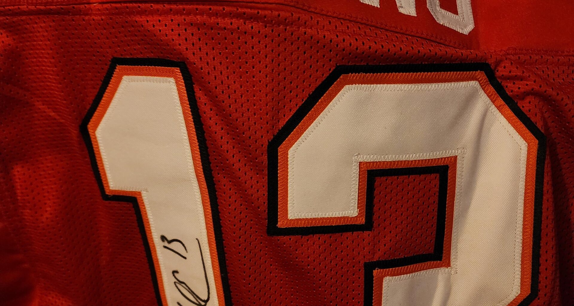 My wife decided to suprise me and do the $99 random auto on the Buc's site for a player autographed jersey, Mike signed 50 of them and we got one! LFG! She is a keeper!