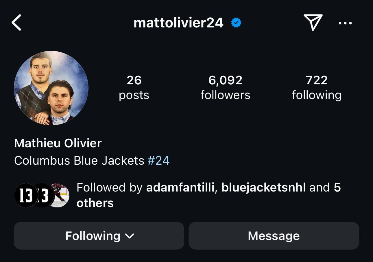 Mathieu Olivier’s IG Profile Pic