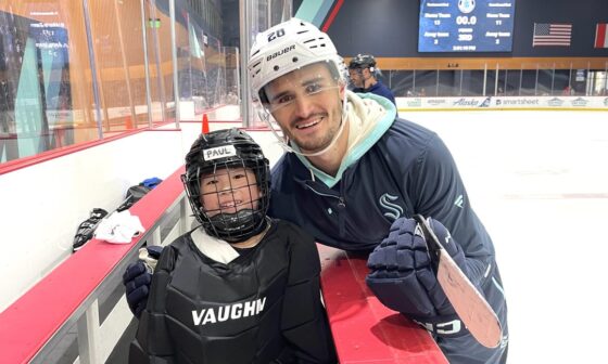 Joey crashes Jr. Squid practice + goalie clinic