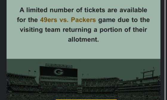 Never been offered the chance to buy face-value tickets before; thanks a bunch Niner fans!