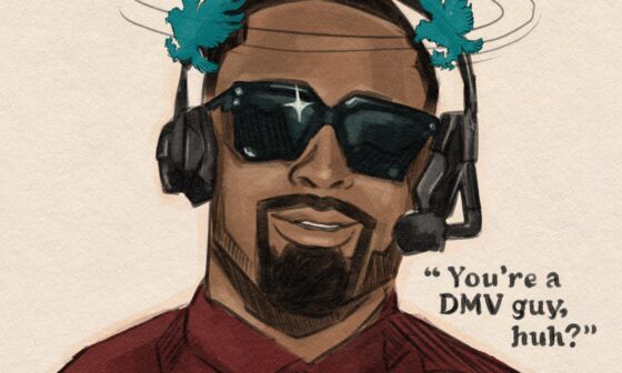 [dhwani] Jalen post-game after the Commanders win with SVP 😂