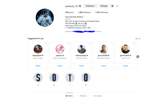 BREAKING: I AM NOW FOLLOWING JUAN SOTO