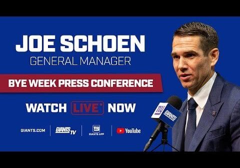 LIVE: GM Joe Schoen's Bye Week Press Conference | New York Giants