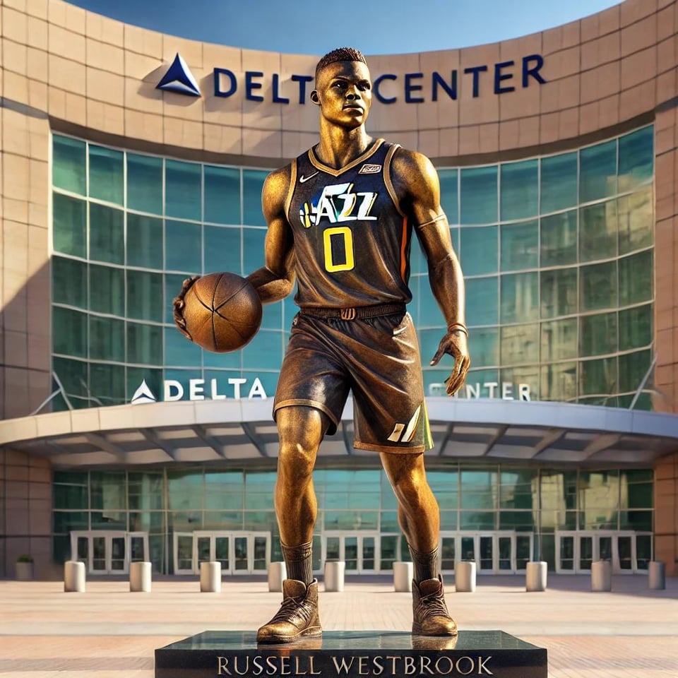 Delta center next statue?