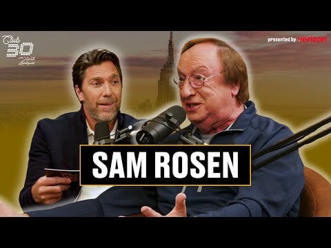 first guest on new season of Hank's podcast Club 30 is SAM ROSEN