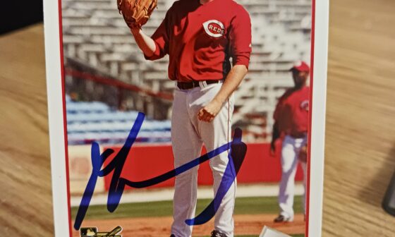 Posting a Reds autographed card every day until we win the World Series. Day 526: Matt Maloney