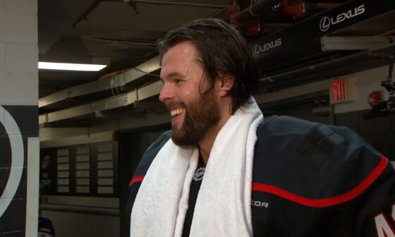 Spencer Martin was so excited when he learnt that he gets to keep the HNIC towel