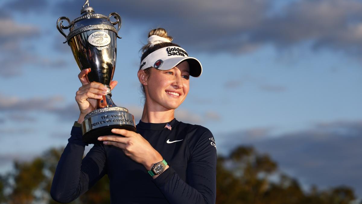 With five straight birdies, Nelly Korda wins seventh LPGA title this season at The Annika