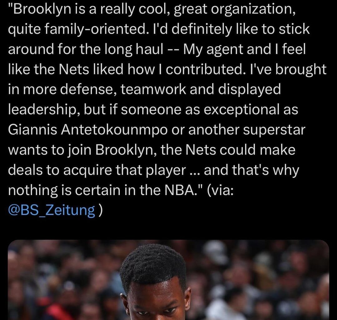 Giannis to Brooklyn 2025 (breadcrumbs and tea leaves)