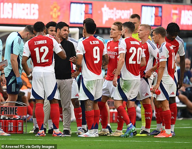 Arsenal played at the impressive stadium in Los Angeles during their pre-season tour of the US