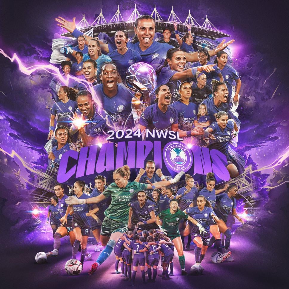 A title was won. Orlando Pride NWSL champs.