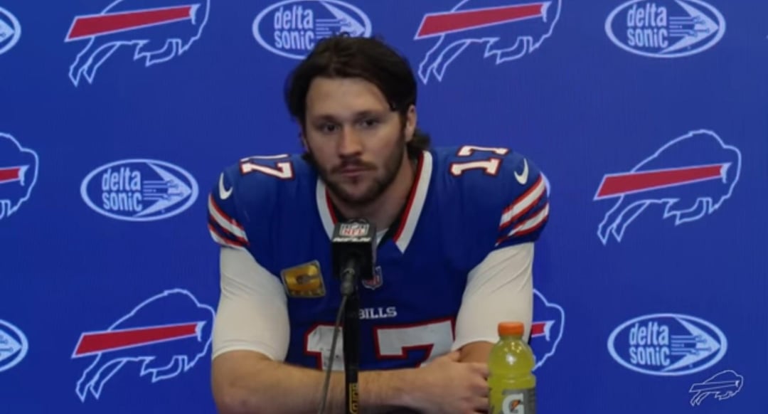 Does this look like the QB of a team that just won "their SuperBowl"? No. Josh Allen is locked in. Job's Not Finished.