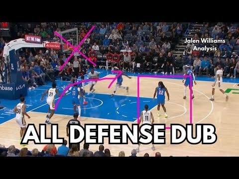 [Ben Pfeifer] Jalen Williams is Oklahoma City’s defensive ACE.