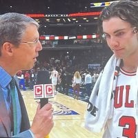 [K.C. Johnson] Per Donovan, Bulls need to let inflammation fully calm down. Likely will miss at least a week, possibly more. All parties on Monday said this was normal byproduct of Williams ramping up after not playing much 5-on-5 in offseason. But Williams worsened situation in Monday game